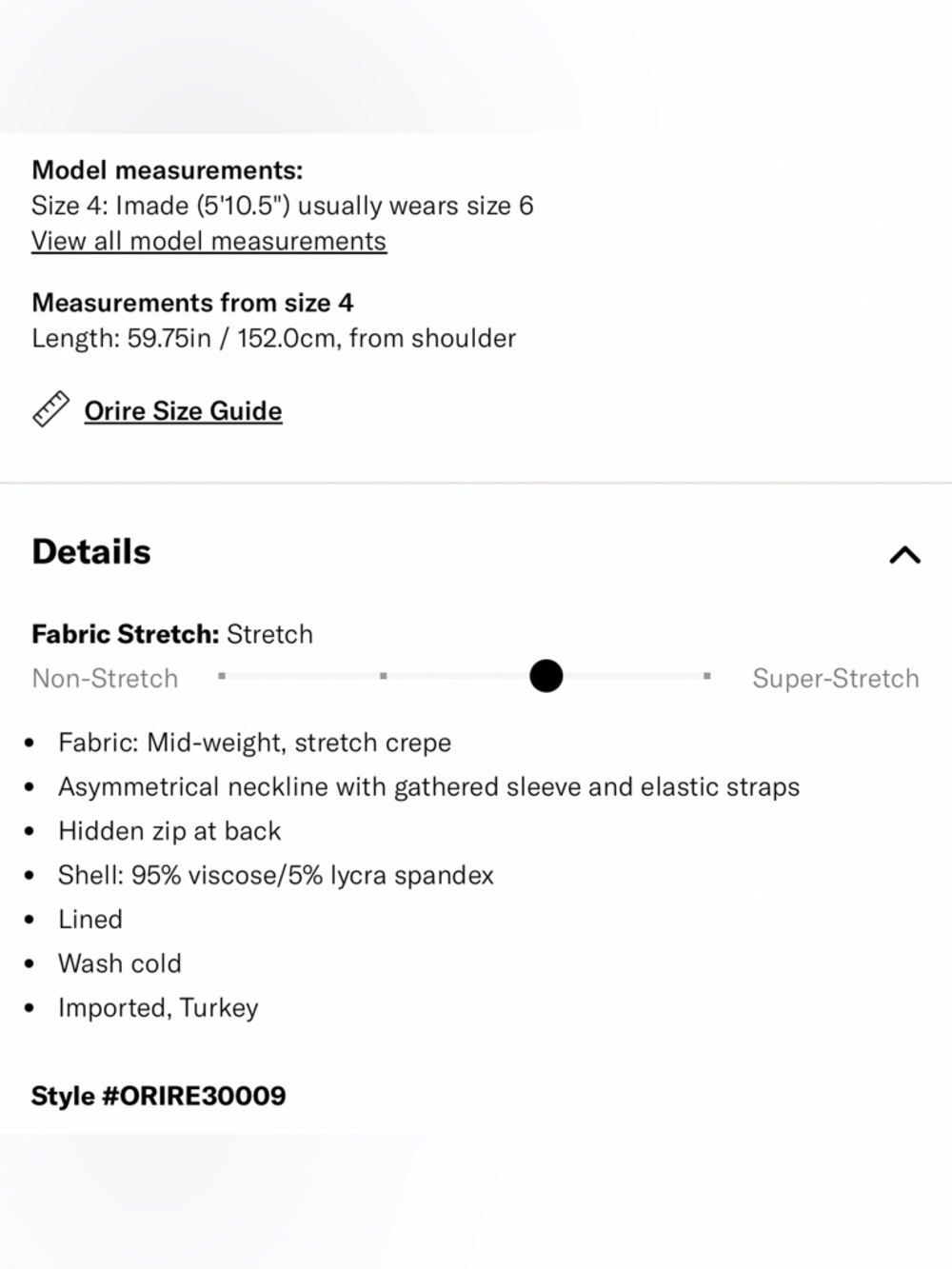 ORIRE Honey Column One-Shoulder Cream Dress - Picture 5 of 10